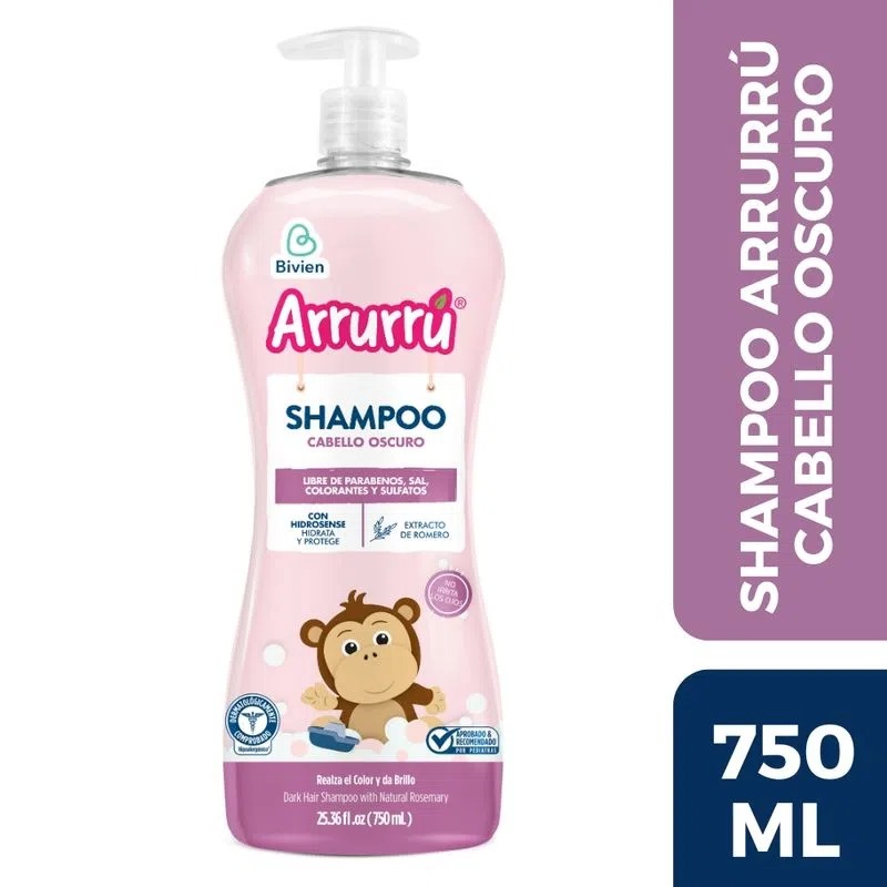 Shampoo Arruru Romero Cabello Oscuro 750ml