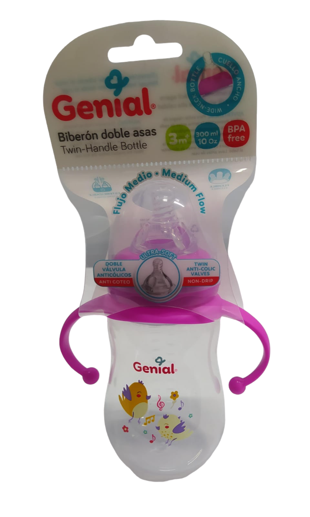ACC Tetero 10onz GNBX8208C162 Fucsia Pajaros