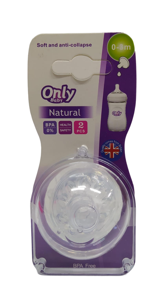 ACC Chupo Repuesto Tetero ONLY x2 Unidades A6 0-3m+