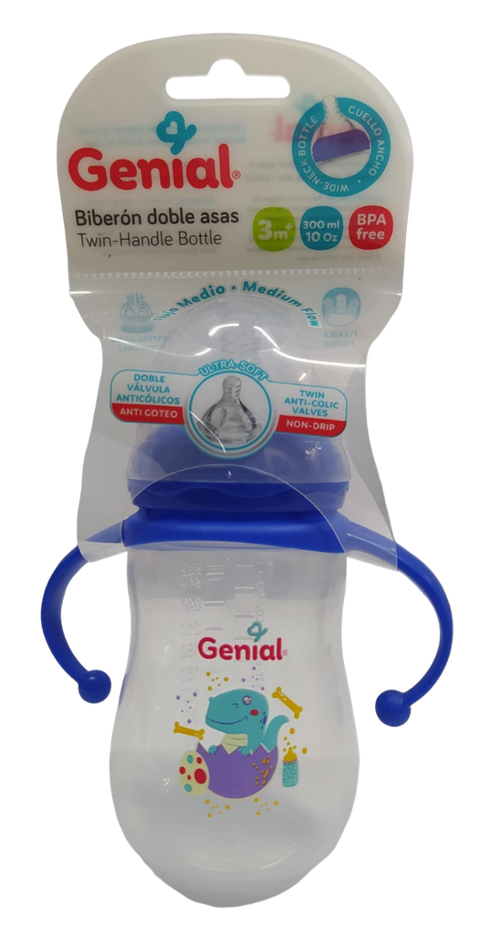 ACC Tetero 10onz GNBX8208C162 Azul Dinosaurio