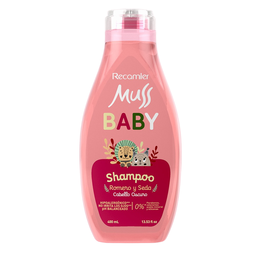Shampoo Muss Baby Romero y Seda Cabelllo Oscuro 400ml