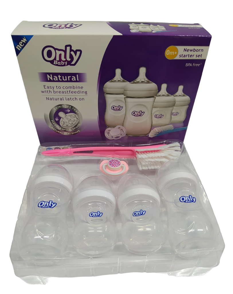 ACC Set Teteros ONLY x6 Piezas A10S Transparente/Rosado