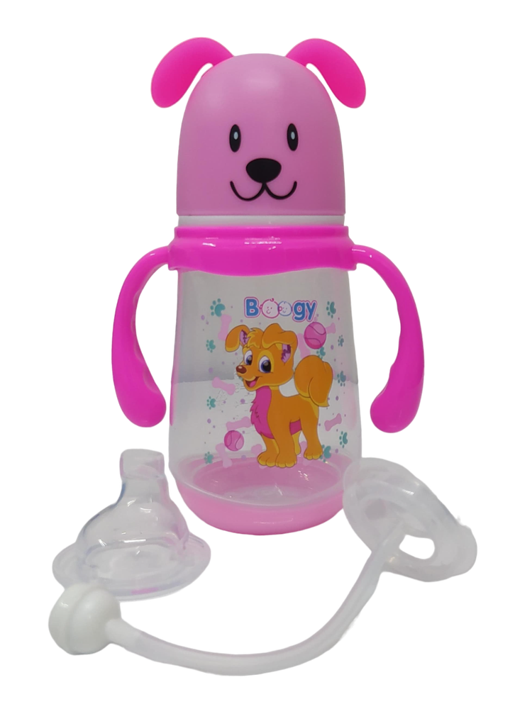 ACC Tetero 10onz 21962 con valvula anticolico Rosado