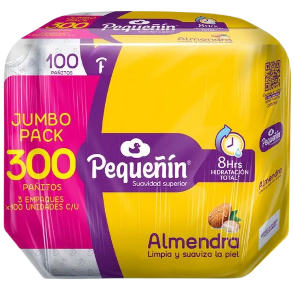 Humedos Pequeñin Almendra *300 (100+100+100)
