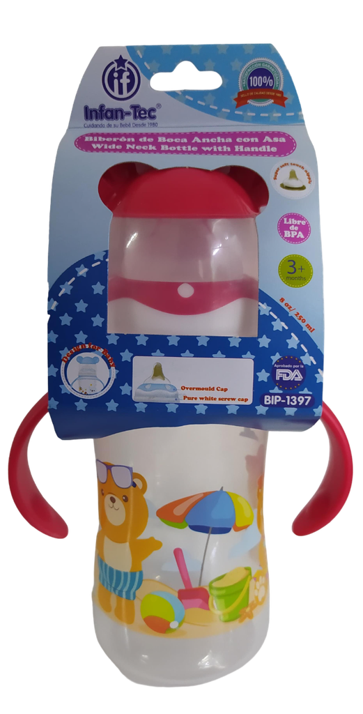 ACC Tetero 8onz BIP1397 Oso Rojo