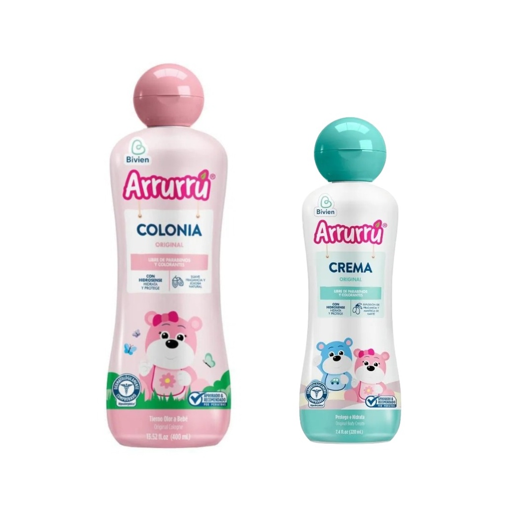 Colonia Arruru Rosada 400ml + Crema Original 220ml