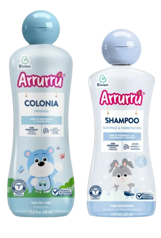 Colonia Arruru Azul 400ml + Shampoo Suavidad y Humectación 220ml