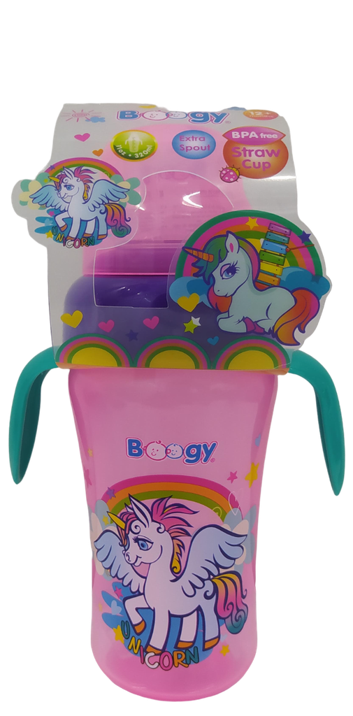 ACC Vaso Pitillo 11onz 20853 Unicornio Fucsia-Verde