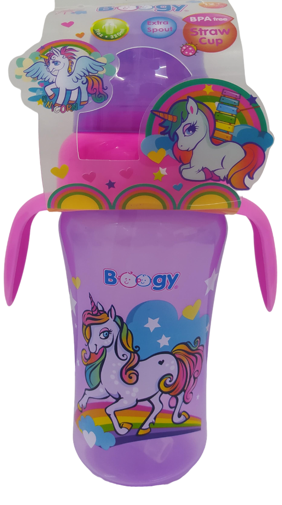 ACC Vaso Pitillo 11onz 20853 Unicornio Morado-Fucsia
