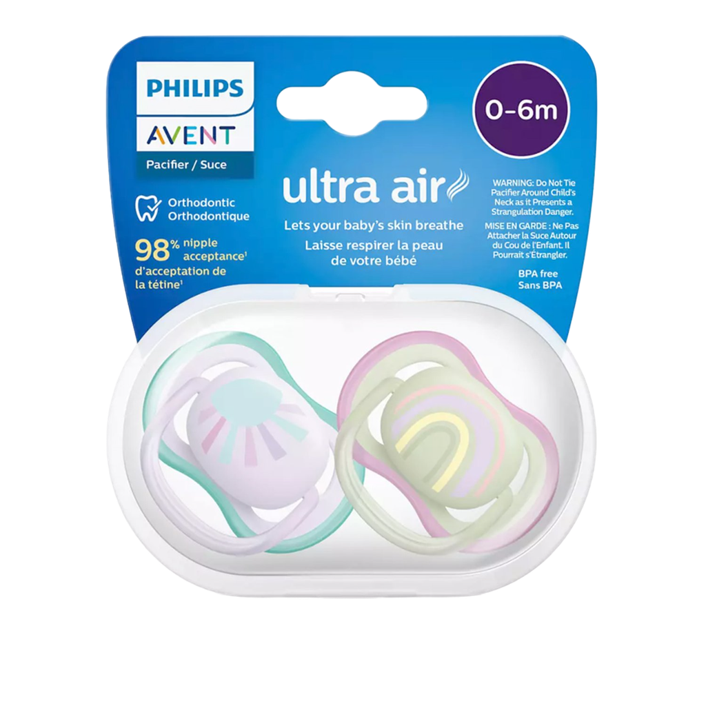 [2516] ACC Chupo Entretenedor AVENT Mamila SCF085-59 x2 Unidades 0-6m Rosado/Verde