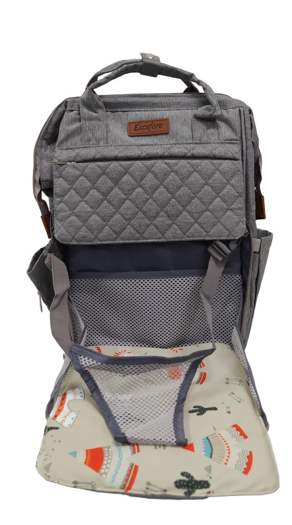 ACC Pañalera Con Cargador Y Entrada USB KP2019 Gris