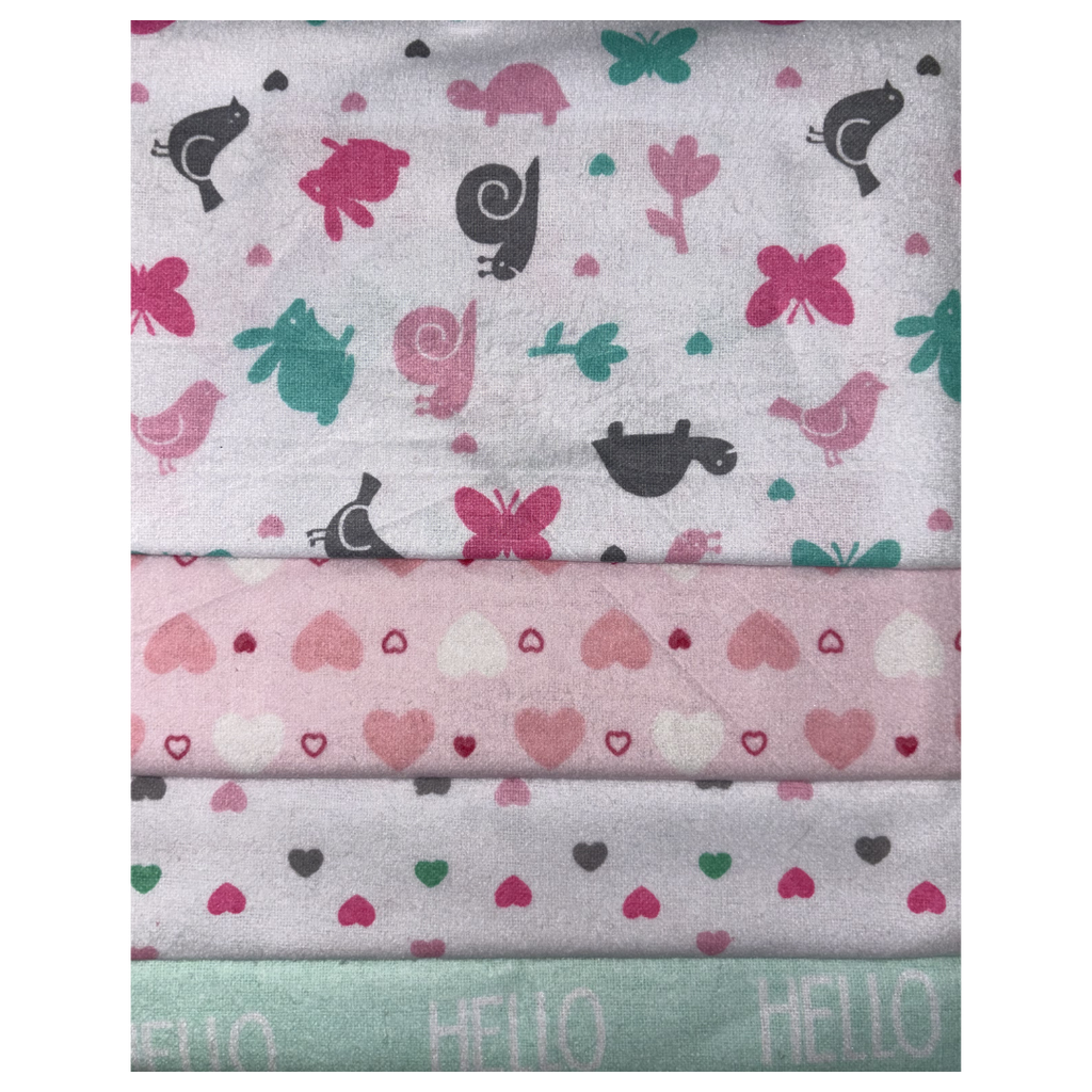 [2587] ACC Manta De Franela ND2207 Diseños Surtidos Niña x4 Unidades