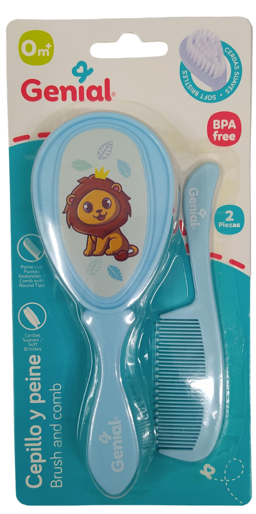 [2613] ACC Cepillo Peine GNSK01 Azul Leon