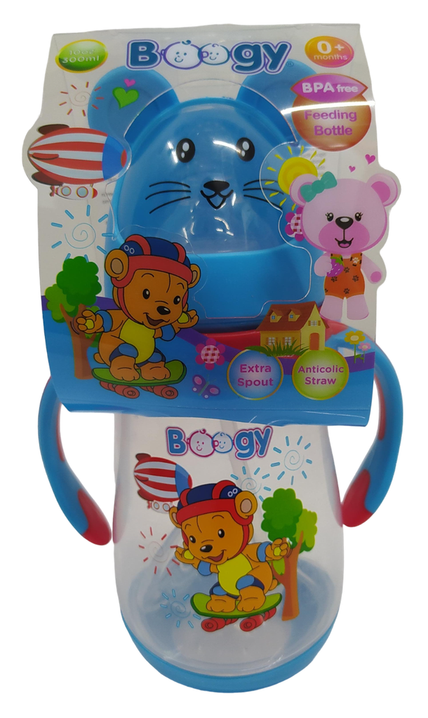 ACC Tetero 10onz 21474 con valvula anticolico Oso Azul