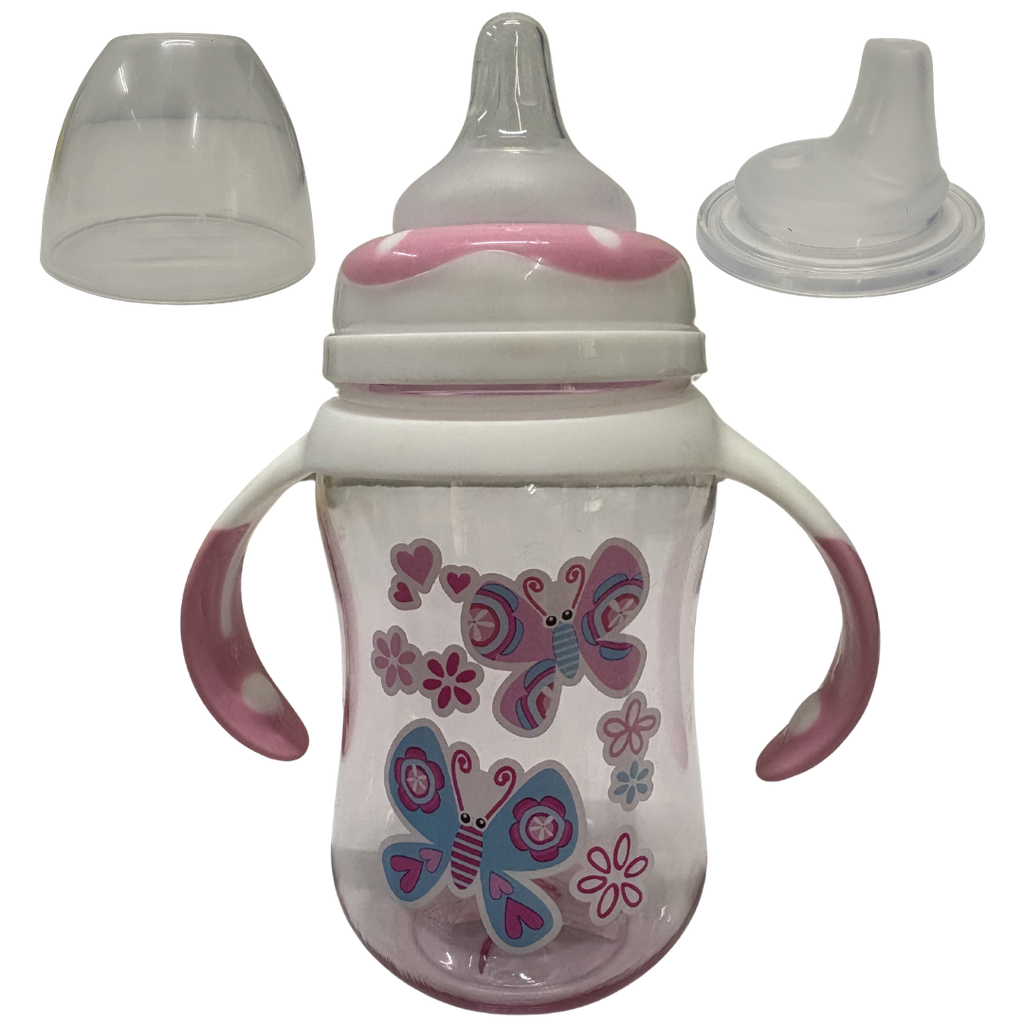 ACC Tetero 8onz BIP1394 Mariposas Rosado