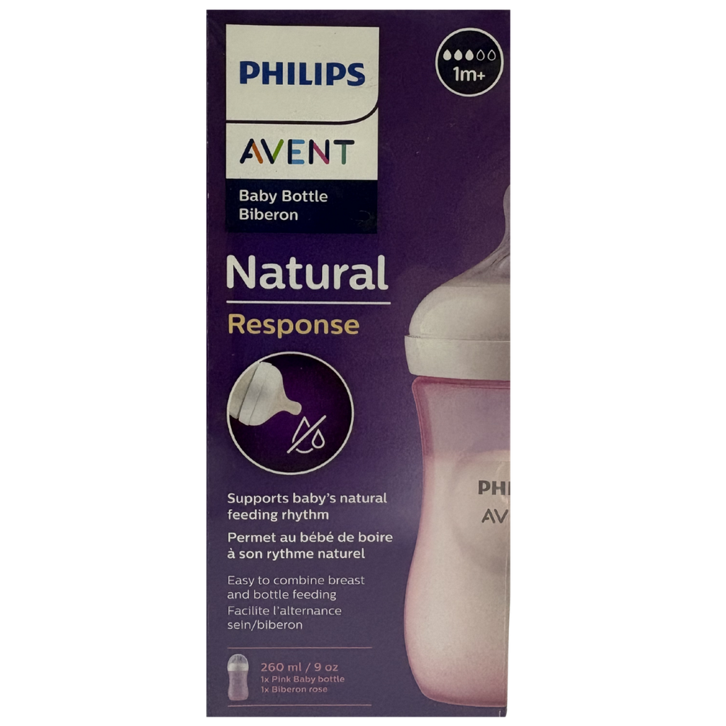 ACC Tetero Avent Natural SCY903-11 9onz 1m+ Rosado Flujo #3