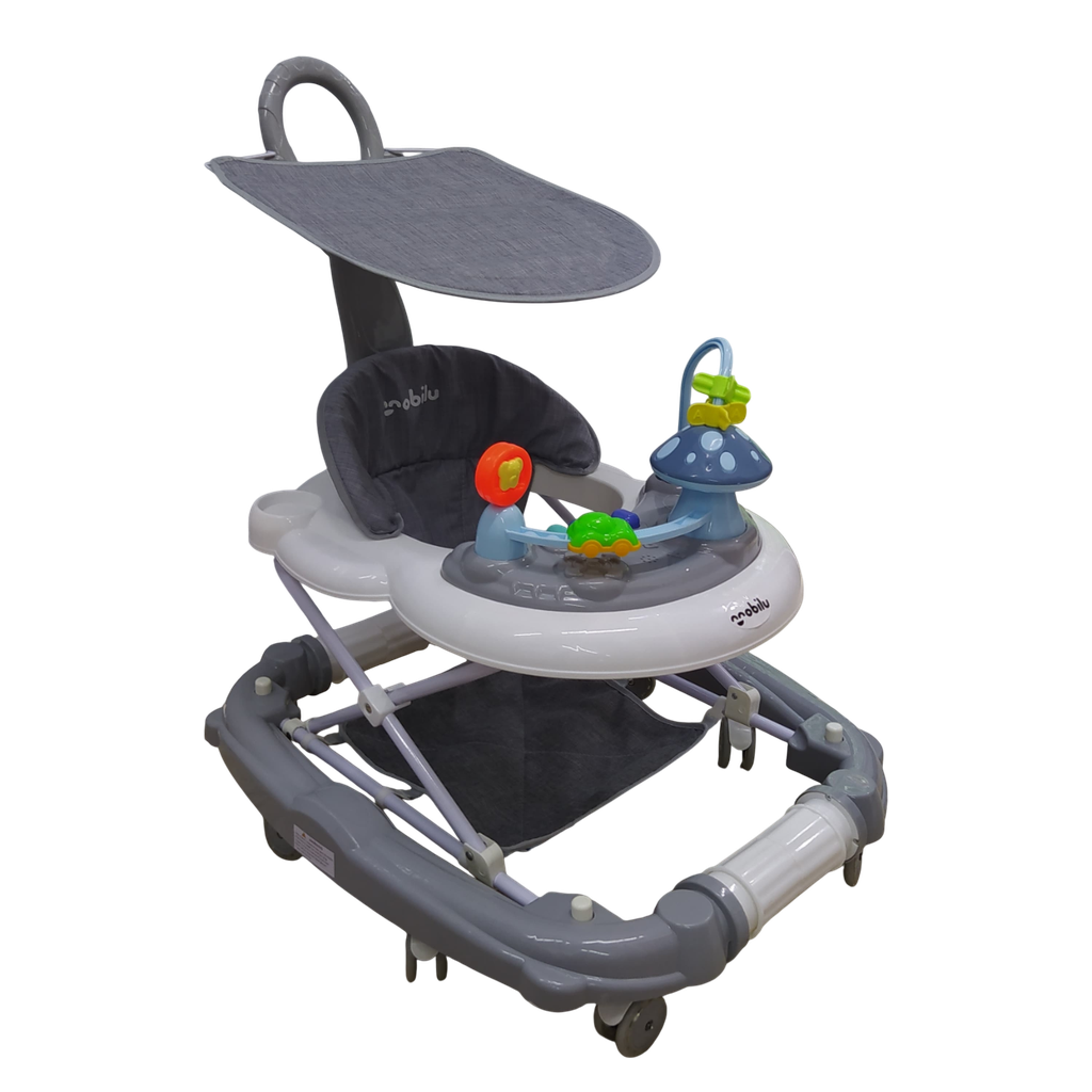 ACC Andadera Caminador Mecedora CBW10 Posapies Blanco-Gris
