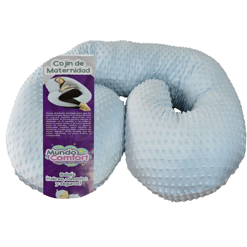 ACC Almohada Materna Tipo Bastón MC Azul