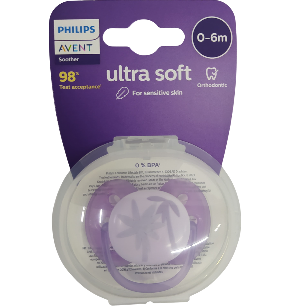 ACC Chupo Entretenedor AVENT Mamila 0-6m Morado