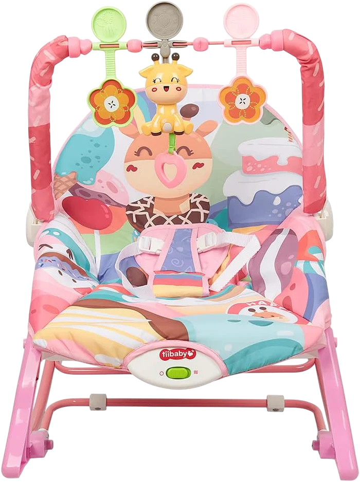 ACC Silla Mecedora Vibradora Musical Rosada 68153 Jirafa