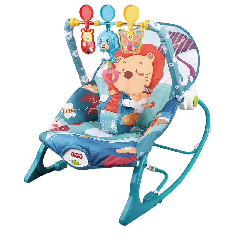 ACC Silla Mecedora Vibradora Musical Verde Menta 68154 Leon