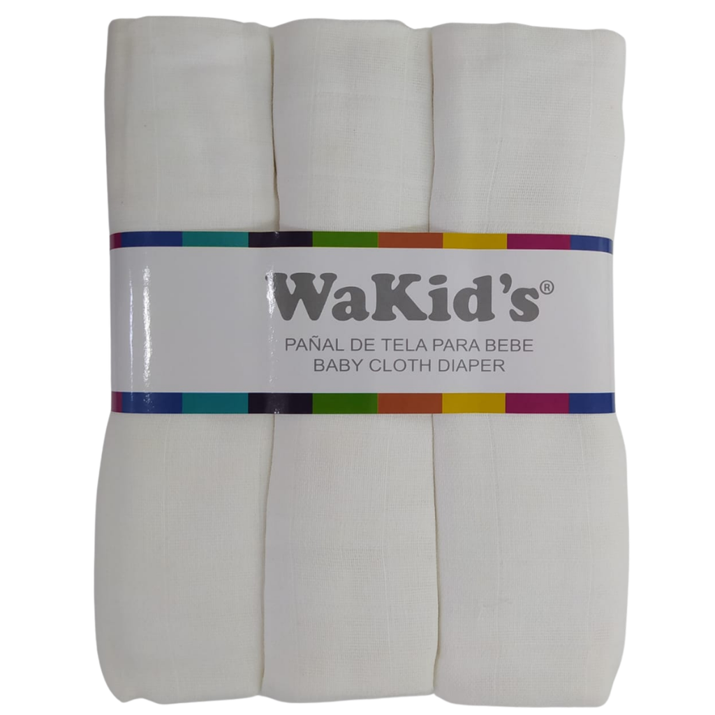 ACC Pañal de Tela 76801 x3 Unidades 94x46cm