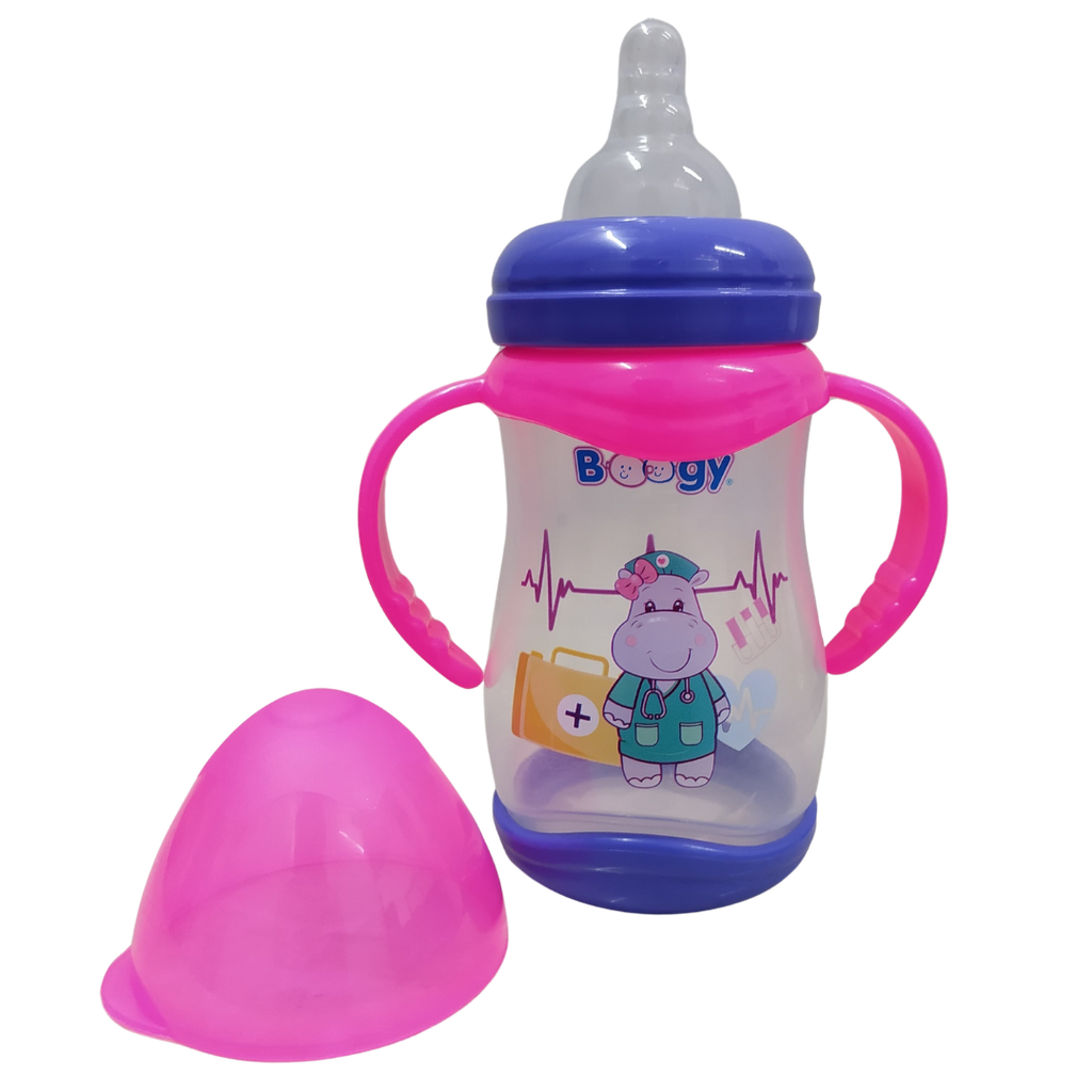 ACC Tetero 10onz 33309 Hipopotamo Rosado