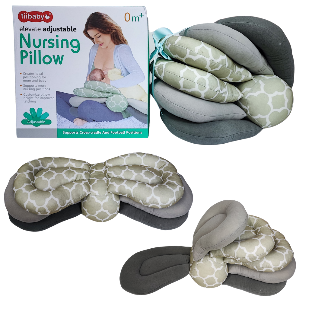 ACC Cojin de Lactancia Ajustable Gris-Verde 66518