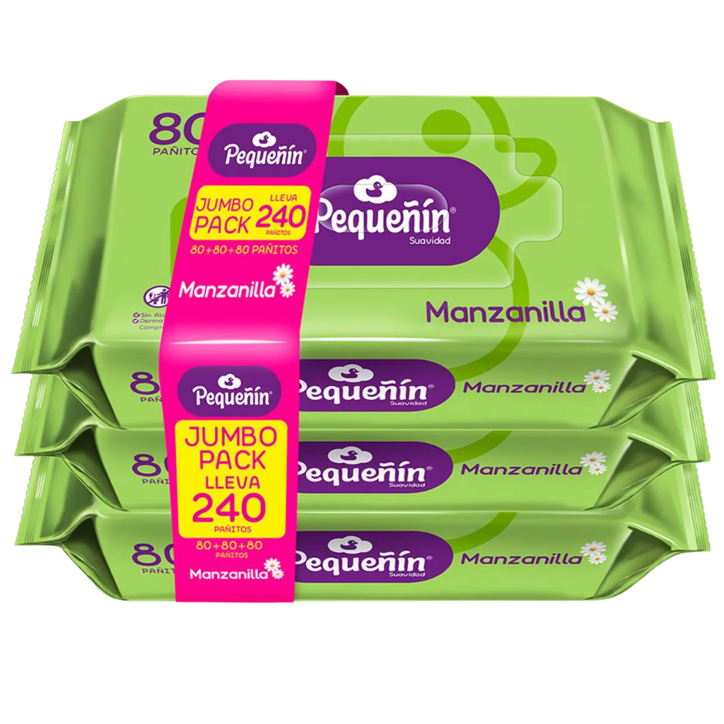 Humedos Pequeñin Manzanilla *240 (80+80+80) OFERTA