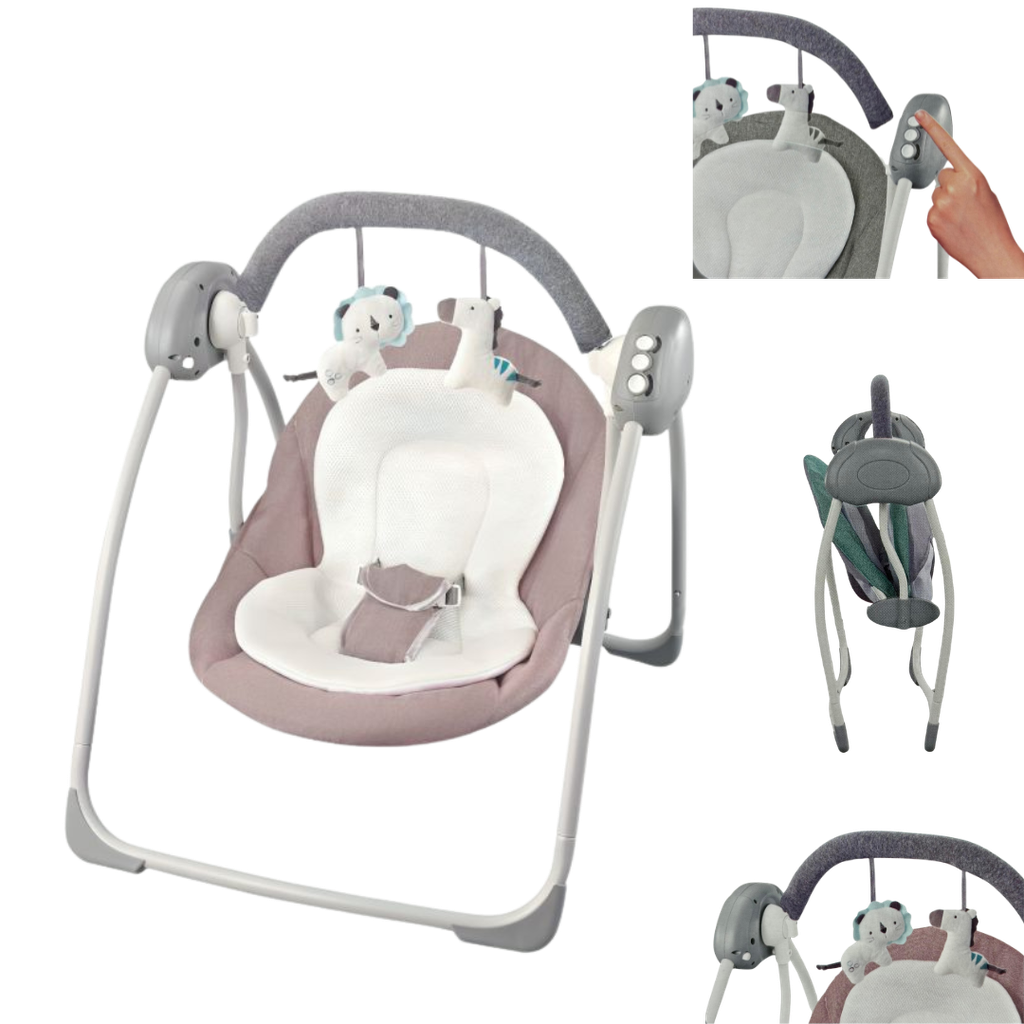 [3302] ACC Silla Mecedora Vibradora Musical Con Movimiento 27259 Rosada