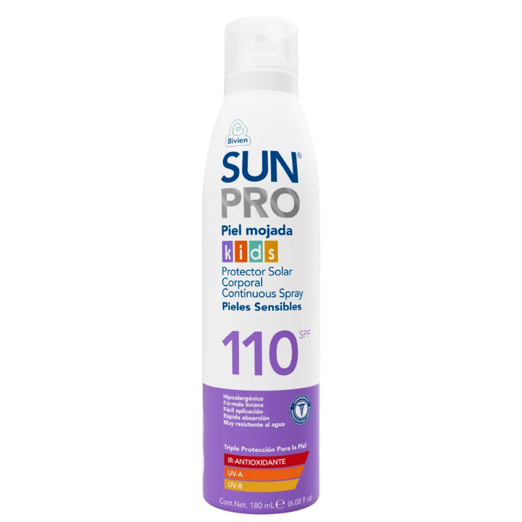 Bloqueador Spary SUN PRO Piel Mojada Kids 110SPF 180ml