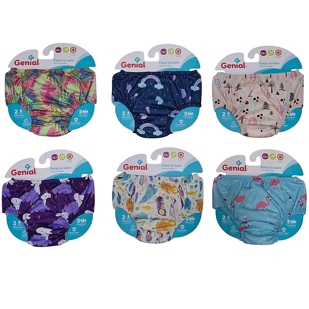 [3372] ACC Pañal para piscina reutilizable GNPJ10 +12 meses Niña