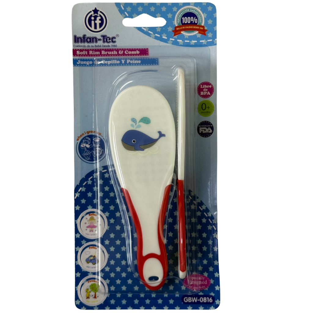ACC Cepillo Peine GBW0816 Ballena Rojo