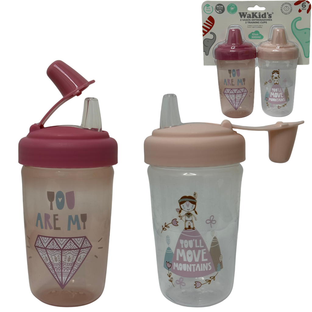 ACC Vaso Antiderrame 77552 10onz Rosado x2 Unid