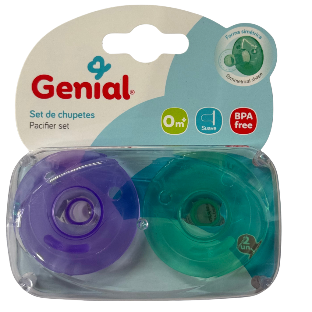 [3411] ACC Mamila GN9316B x2 Unidades Morado-Verde 0+