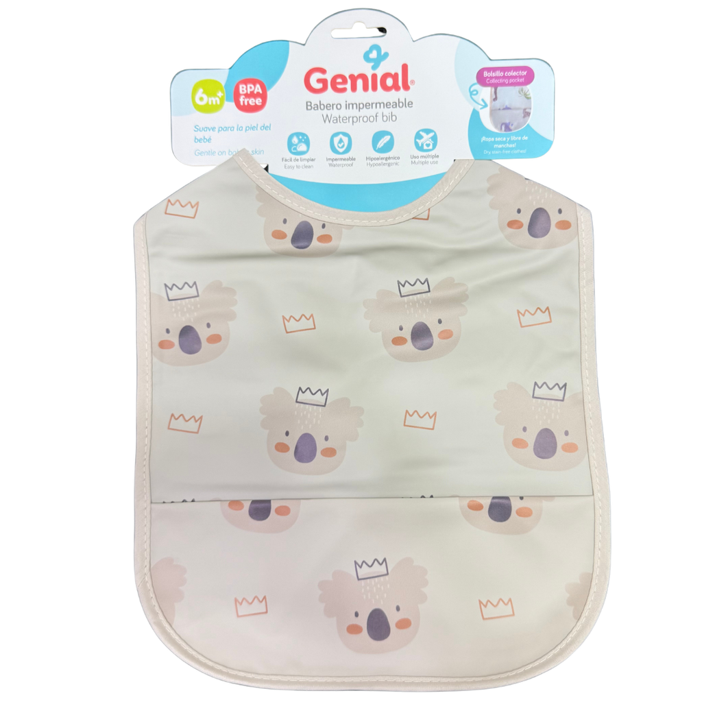 [3430] ACC Babero Impermeable GNBB3023 Cafe-Koala 6+