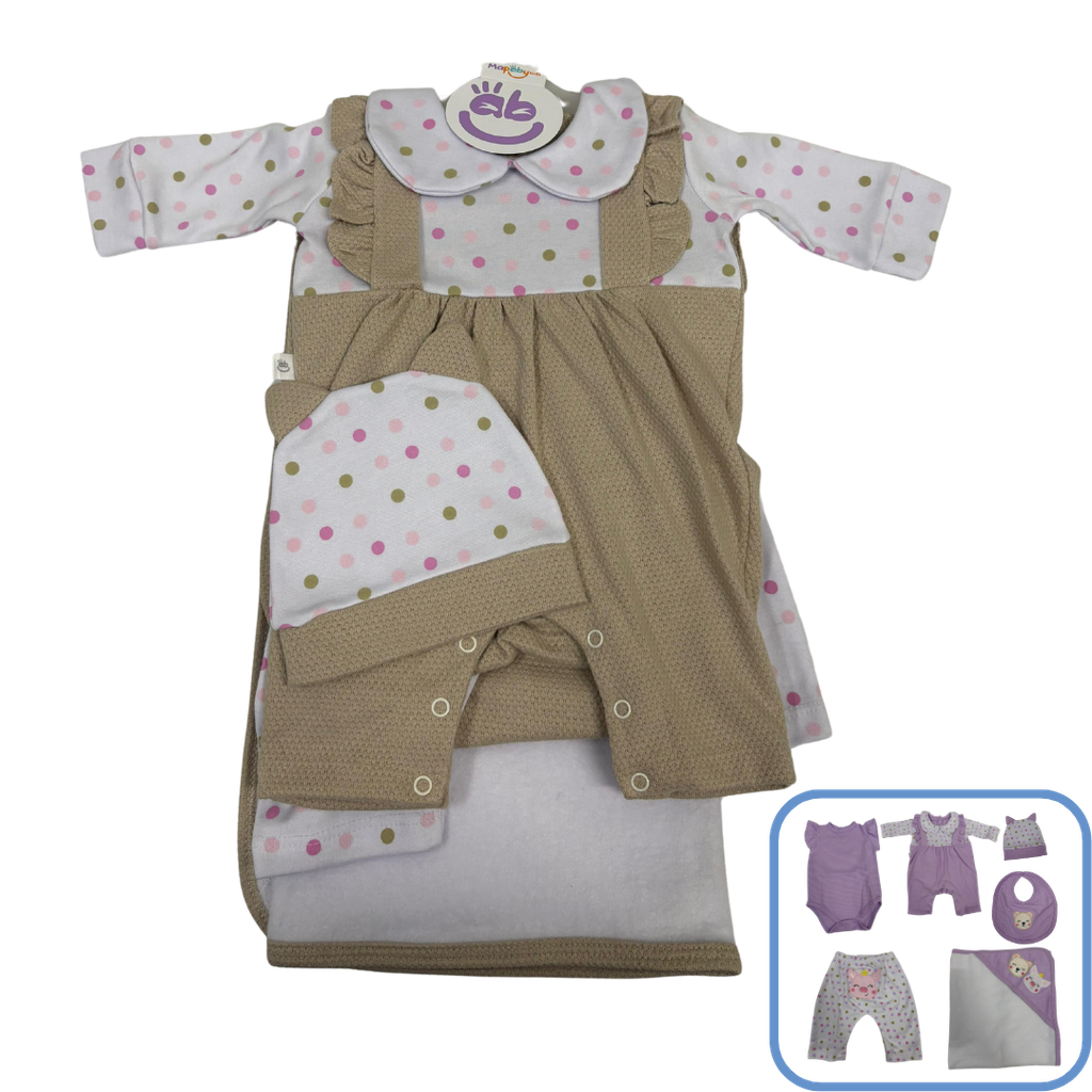 R7054 Primer Día Cerdita (Línea Premium) Beige Talla:Única