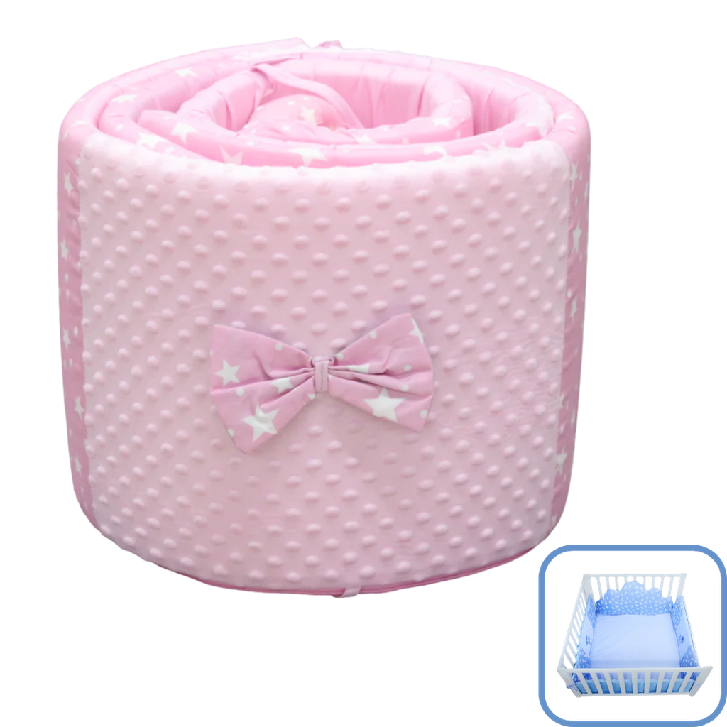 [3692] ACC 1035 Protector Cuna Nube 2 Lados(120x33x3cm) y 2 Lados(100x33x3cm) Niña