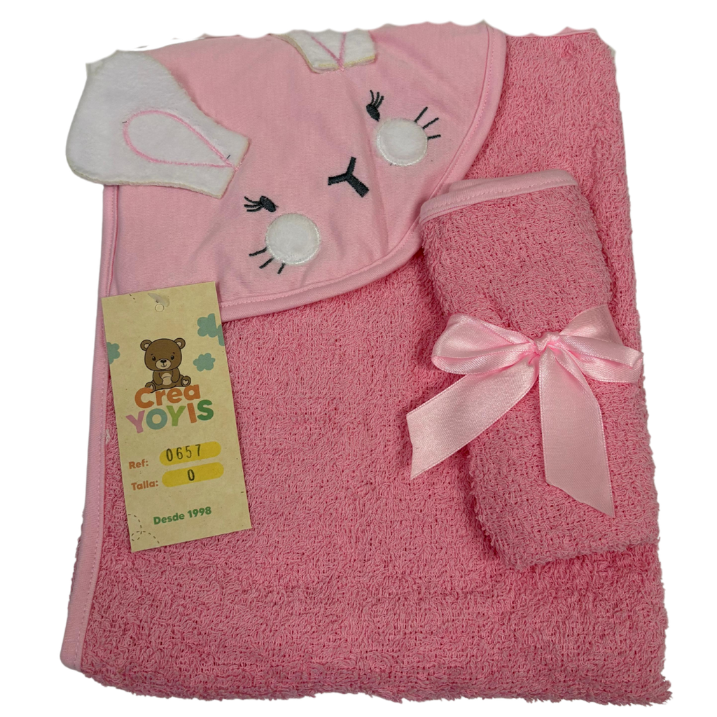 R0657 Toalla x2 Piezas Rosado