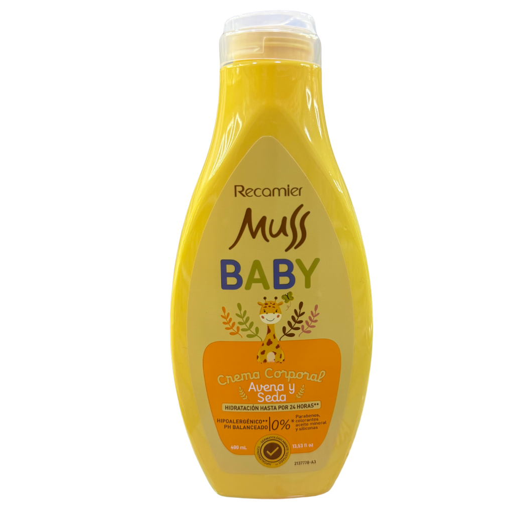 Crema Corporal Muss Baby Avena 400ml