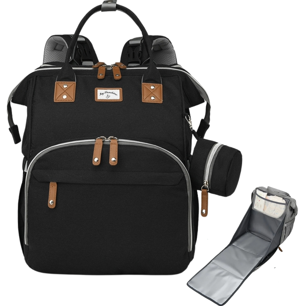 ACC Pañalera con Cambiador Y Monedero  AN110 Negro