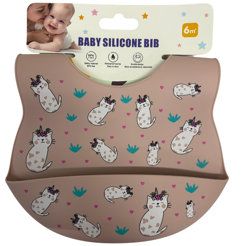 ACC Babero de silicona YSN160 Palo de Rosa