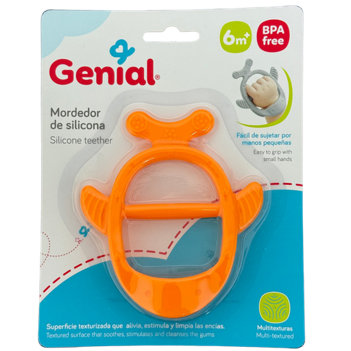 [3907] ACC Mordedor de Silicona 6m+ GNST298B Naranja