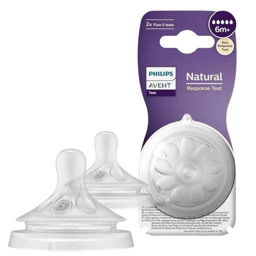 [4030] ACC Chupo Repuesto AVENT Natural SCY965-02 6+ x2 Unid Flujo #5