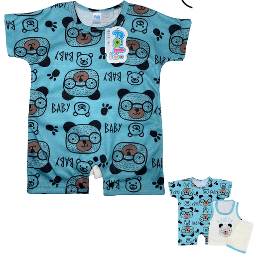 [4237] R0459 Conjunto x3 Piezas Eco Aguamarina Talla: Unica 