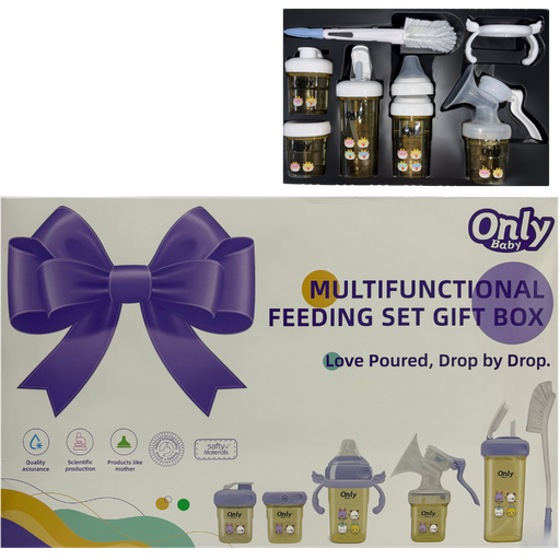 [4371] ACC Set Lactancia Materna Manual x6 Piezas 2528 Amarillo/Blanco