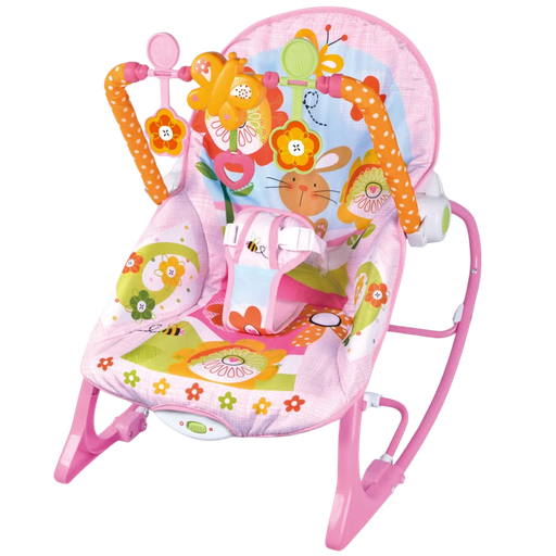 [4418] ACC Silla Mecedora Vibradora Musical Rosada 68112 Conejo