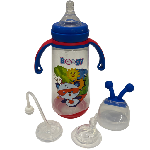 [4426] ACC Tetero 21436 15onz Valvula Anticolico Panda Azul/Rojo