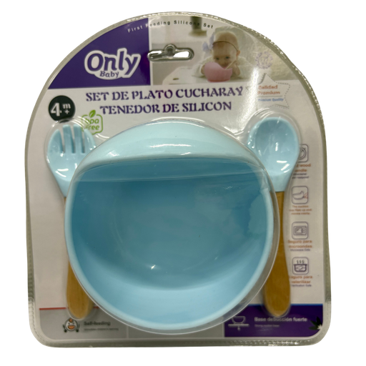 [4449] ACC Plato Antideslizante de Silicona 24137 Azul