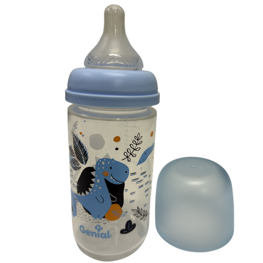 [4501] ACC Tetero GNGF68 9onz 6+ Dinosaurio Azul